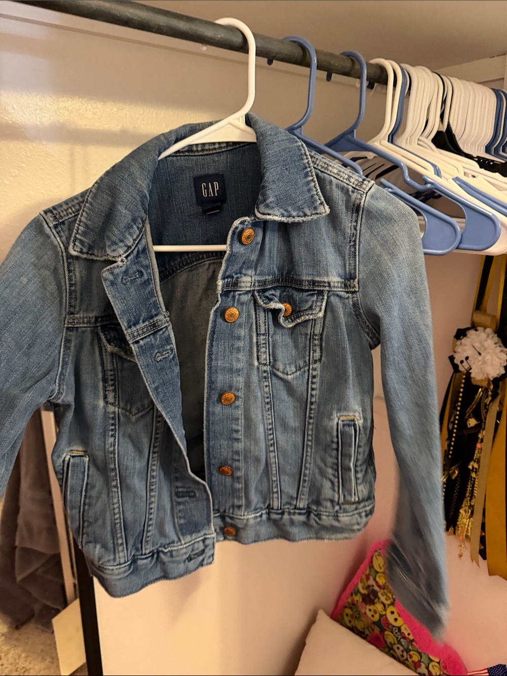 GAP Light Blue Kids Denim Jacket with Button Front